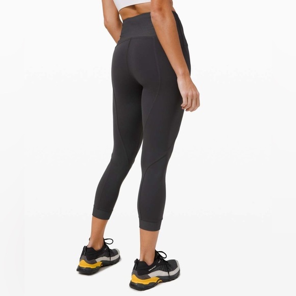 Lululemon Train Free High-Rise Crop 23" Graphite Grey 4 - Picture 1 of 8